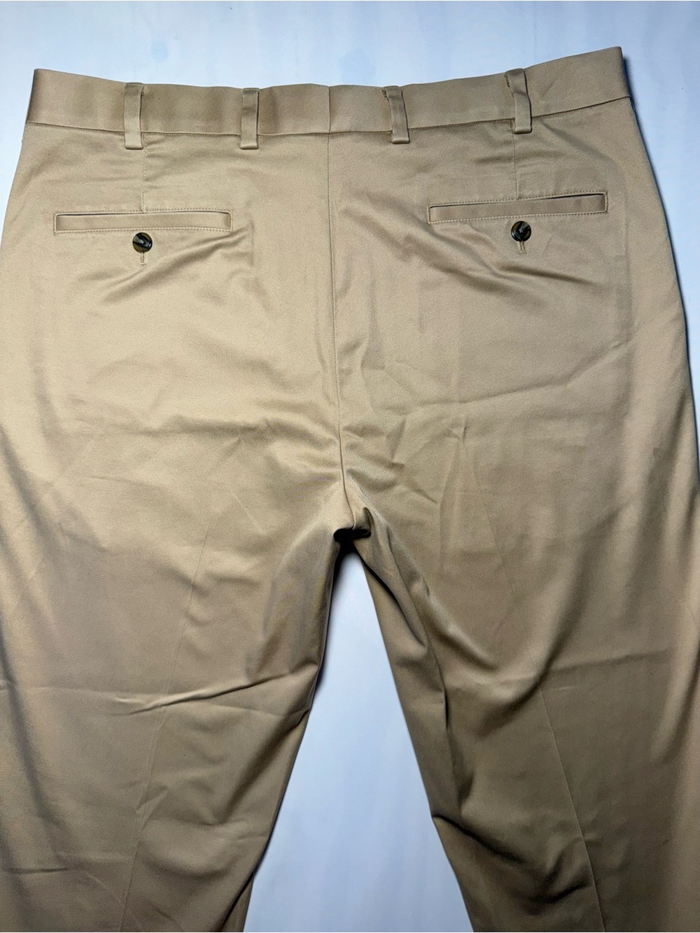 Brooks Brothers Milano Fit Stretch Chino Pants Khaki Tan Mens 35x34 - Picture 5 of 12